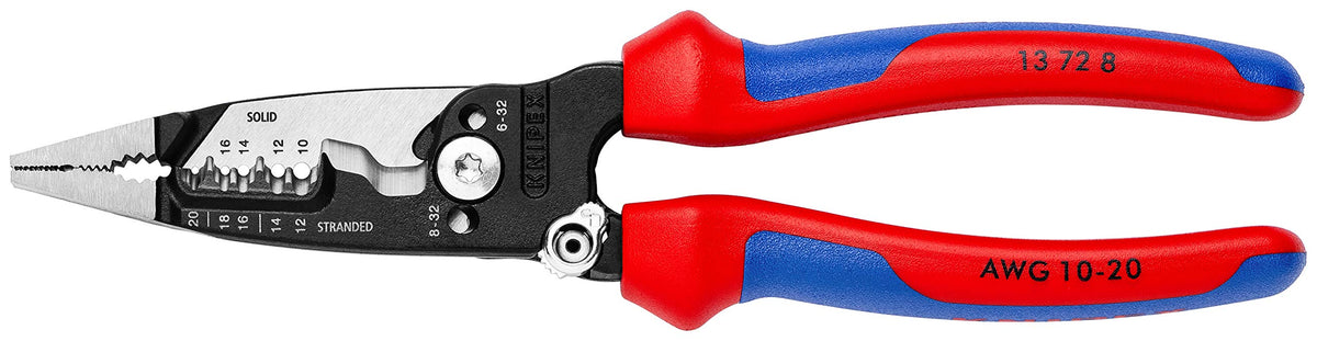KNIPEX - 00 20 07 US1 Tools - 3 Piece Alligator Pliers Set (7, 10, & 12) (002007US1) & 72 8 Forged Wire Stripper, 8-Inch