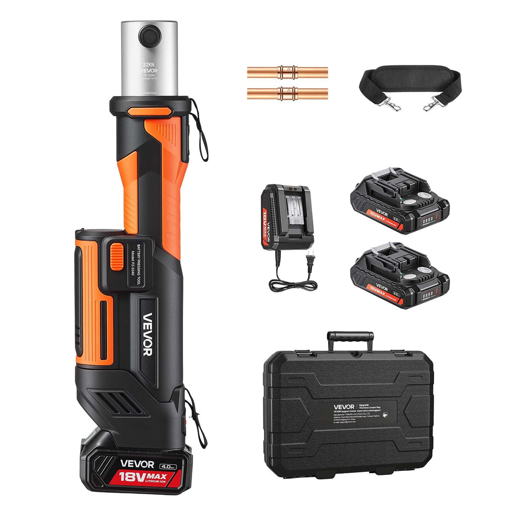 VEVOR Press Tool, 18V Electric Pipe Crimping Tool (JAWS NOT INCLUDED)