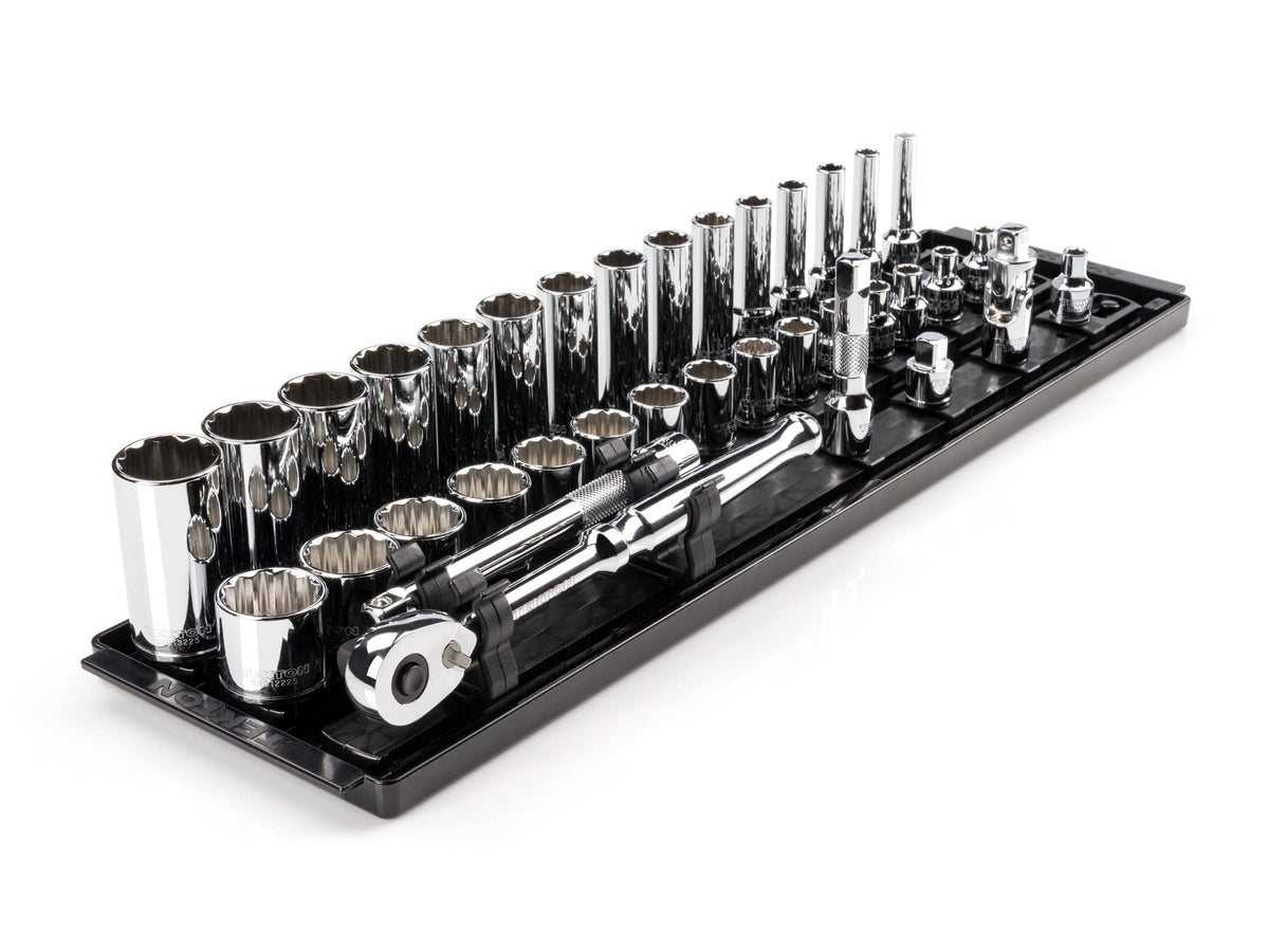 TEKTON 3/8 Inch Drive 12-Point Socket and Ratchet Set, 117-Piece | SKT16303