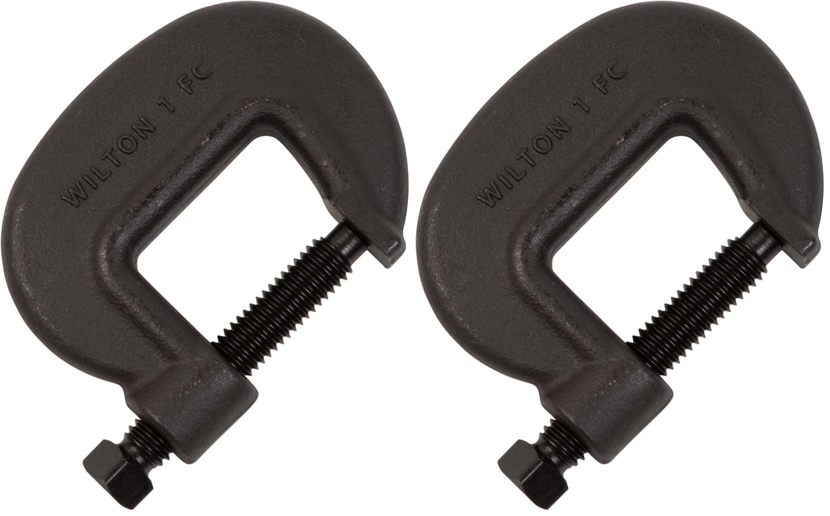 Wilton Brute Force C-Clamp, 5-3/8" Opening, 3-1/8" Throat, 23800 Lbs. Clamping Force (Model 5 F.C.) (Pack of 2)