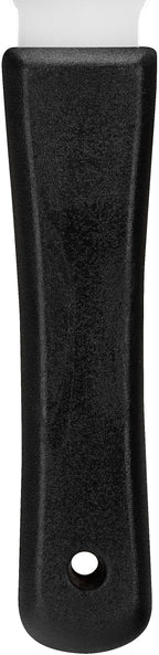 SPARTA Steel Handheld Scraper Kitchen Scraper Tool with Food-Safe Plastic Handle for Griddles, Pans, Pots, and Cutting Boards in Commercial Settings, Stainless Steel, 3 Inches, Black, (Pack of 12)