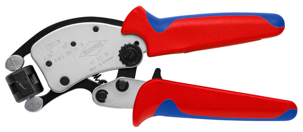 KNIPEX Tools 97 53 19 KNIPEX Twistor® T Self-Adjusting Crimping Pliers for Wire Ferrules, 8"