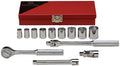 Wright Tool 329 3/8" Drive, 6 Point Standard Socket Set (13-Piece)