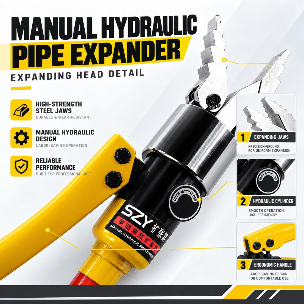 YQ-30 Hydraulic Spreader, Portable Manual Flange Splitter Expander Pliers, 8 Ton Spreader Force, Split Type