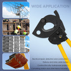 NEWTRY Ratchet Copper Aluminium Wire Cable Cutter 400mm2 Ratcheting Wire Cutting Hand Tool (CC-400)