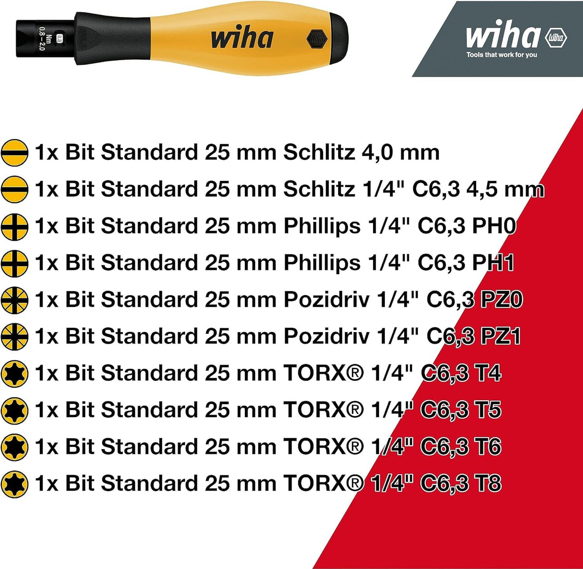 Wiha HPZ389ESDTQ13 43898 DIY, Yellow/Black