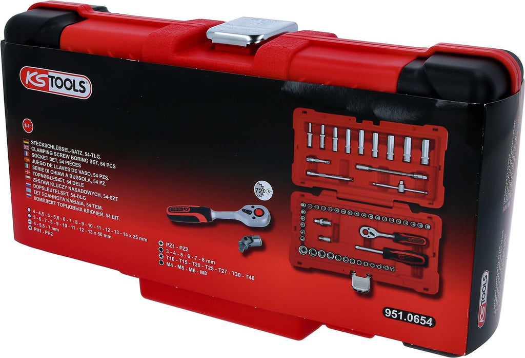 KS Tools 951.0654 1/4" Socket set, 54 pcs