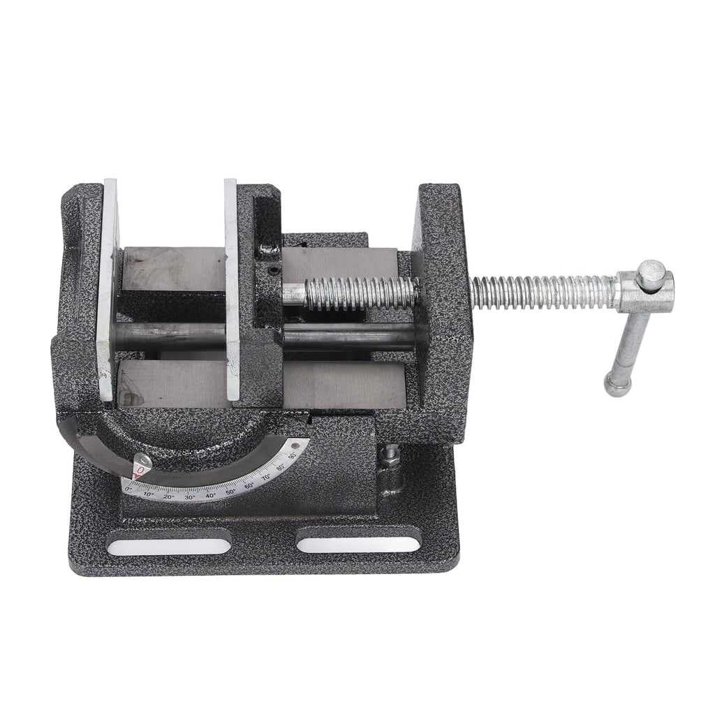 4 Inch Bench Vise, 90 Degree Tilting Angle Vice Crossed V Groove Removable Jaw Adjustable Table Vise Clamp, Tilting Angle Vise, Vice for Home Improvement