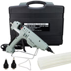 IDL Packaging GG-220 Industrial 200W Hot Glue Gun with 10 pcs Glue Sticks - 1/2" x 10" Full-Size Glue Sticks - Hot Glue Gun Kit for Variety of Surfaces: Foam, Vinyl, Leather, or Upholstery