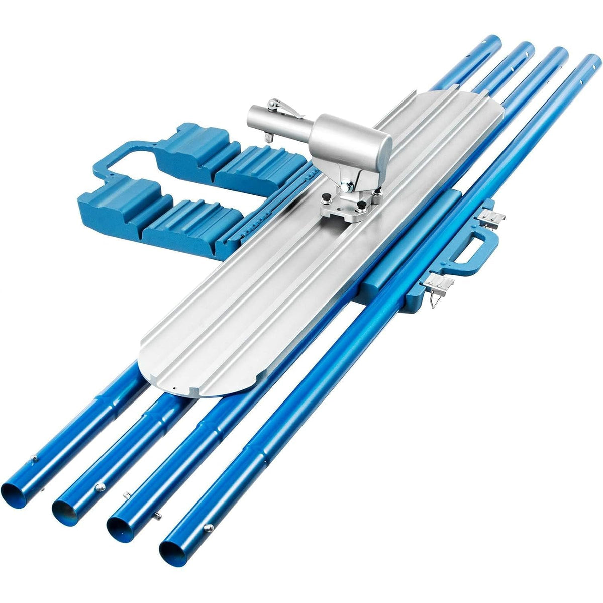 Professional Magnesium Aluminum Bull Float Kit – 48 x 8 Inch Concrete Finishing Tool with 4 Adjustable Handles & Metal Case for Driveways, Sidewalks & Slabs (48 inch aluminum alloy)