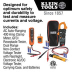 Klein Tools Electrical Test Kit Bundle with Clamp Meter, Insulated Pliers Set, and More