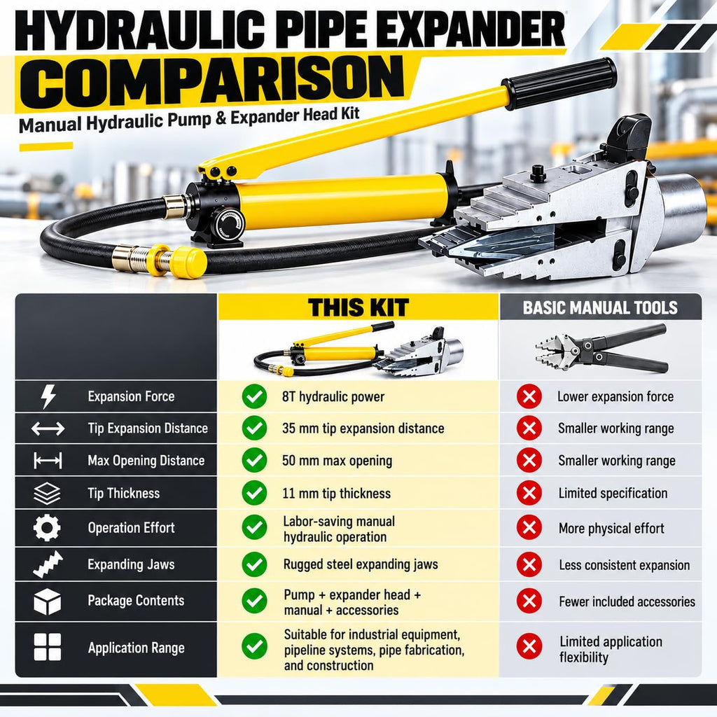 YQ-30 Hydraulic Spreader, Portable Manual Flange Splitter Expander Pliers, 8 Ton Spreader Force, Split Type