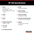 RIDGID 67063 RP 350 ProPress Pressing Tool and Battery Kit with ProPress Tool, 18-Volt Battery, Charger, and Case