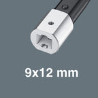 WERA 05075672001 Click-Torque XP 3 pre-Set Adjustable Torque Wrench for Insert Tools, 15-100 Nm, 15 Nm, 9x12 x 15.0 Nm x 15-100 Nm