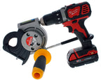 IDEAL Electrical 35-078 PowerBlade Drill-Powered Cable Cutter, Cuts 750 MCM Copper / 1000 MCM Aluminum, 1-1/2” Jaw, Fits 3/8” Drill, Heavy-Duty Electrician Wire Cutting Tool
