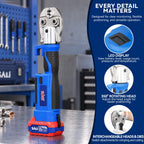 Propress Tool, 18V 4.0Ah Copper Pipe Crimping Tool with 32KN Output