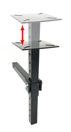 Wilton 674U Utility Bench Vise (4-1/2" Jaw Width) + MaxxHaul 80356 Hitch Mount Vise Plate/Holder (with Adjustable Height)