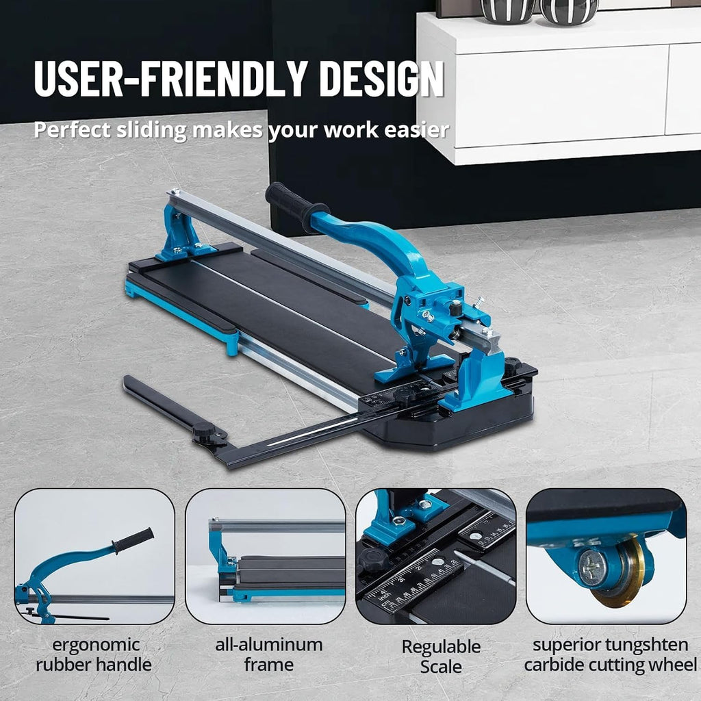 Manual Tile Cutter with Tungsten Carbide Wheel and Infrared Positioning for Ceramic and Porcelain Tiles,Infrared Positioning,Manual Tile Cutter,for Home Improvement