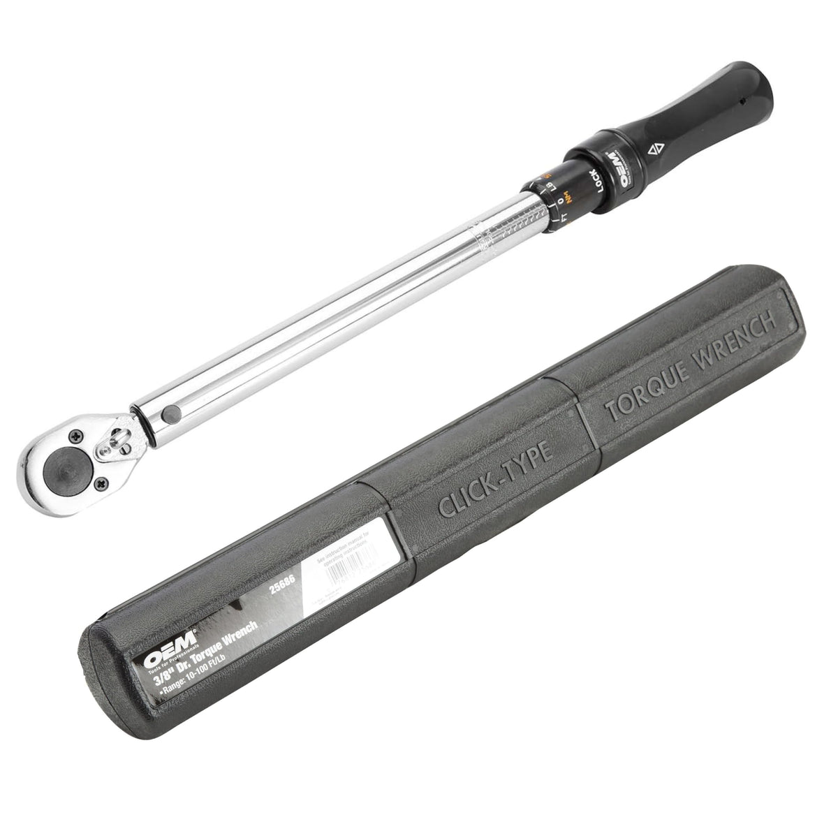 OEMTOOLS 37309 3/4” Drive Click-Style Torque Wrench, 3/4 Torque Wrench, Tire & Wheel Tools, Torque Wrenches, Mechanic Tools, Tire Removal Tools