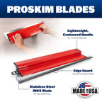 MARSHALLTOWN ProSkim 3 Piece Drywall Tool Kit, Stainless Steel Blade