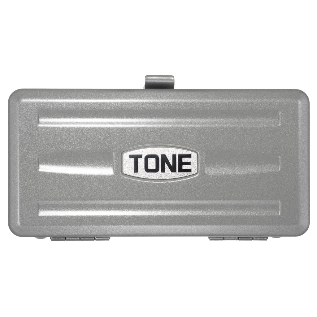 TONE S2187C 1/4" Drive SAE and Metric Socket Wrench Set w/Metal Case