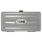 TONE S2187C 1/4" Drive SAE and Metric Socket Wrench Set w/Metal Case