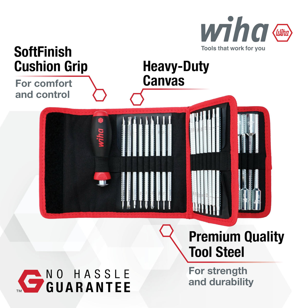 Wiha 28188 Drive-Loc VI Wallet Set, 32 Piece