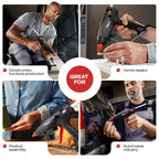 IDL Packaging GG-220 Industrial 200W Hot Glue Gun with 10 pcs Glue Sticks - 1/2" x 10" Full-Size Glue Sticks - Hot Glue Gun Kit for Variety of Surfaces: Foam, Vinyl, Leather, or Upholstery
