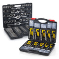 Metric & SAE 261 Piece HSS Drill Thread Repair Kit & 110 Piece Tap & Die Tool Set Bundle - THREAD261-110MM