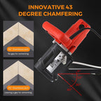 Tile Angle Cutting Machine,43 Degree Chamfering Tool, Electric Tile Bevel Cutter, for Ceramic Tile,Home Improvement