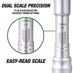 OEMTOOLS 37309 3/4” Drive Click-Style Torque Wrench, 3/4 Torque Wrench, Tire & Wheel Tools, Torque Wrenches, Mechanic Tools, Tire Removal Tools