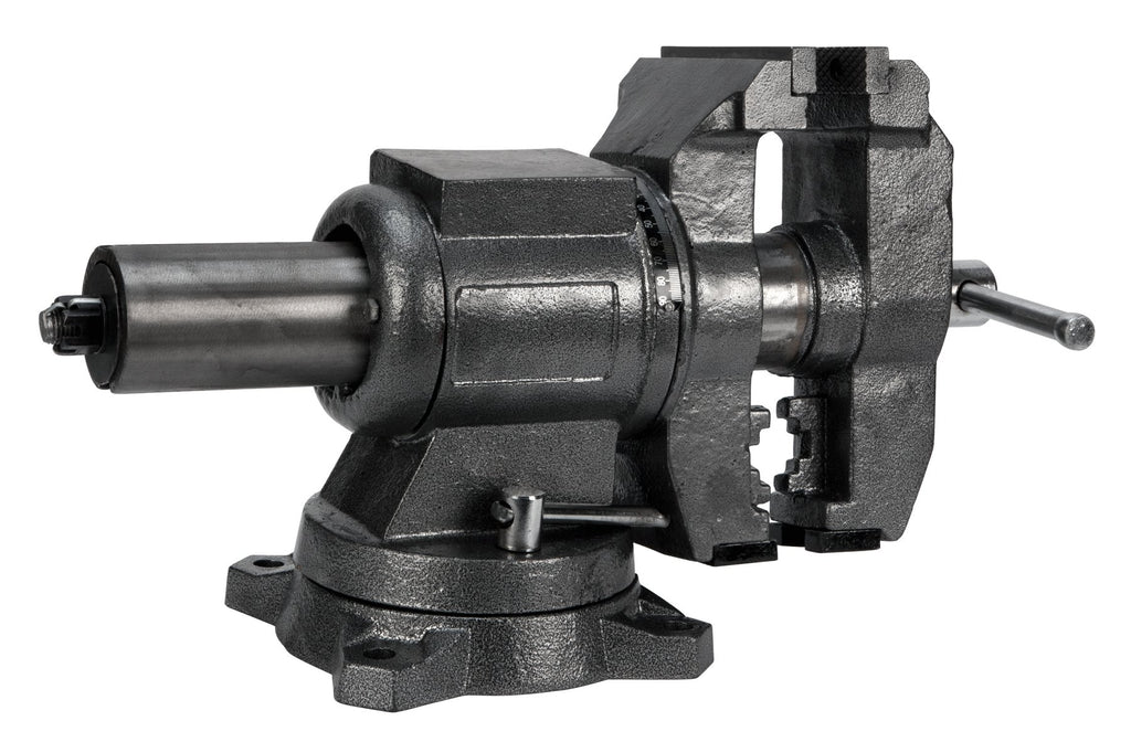 Performance Tool MV10 Hammer Tough 5-Inch Heavy-Duty Multi-Jaw Rotating Combination Pipe and Bench Vise with 360-Degree Swivel Base and Head