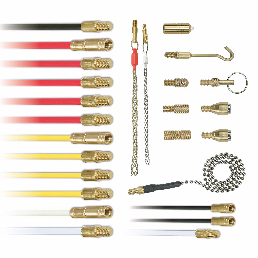 Super Rod CRSK12 12m 36ft Installation Kit with 13 Cable Handling Attachments