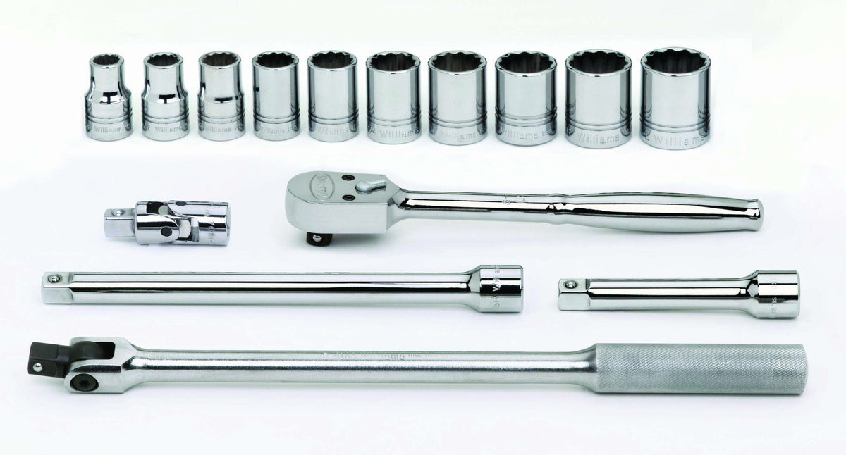 Williams WSS-15F 15-Piece 1/2-Inch Drive Socket and Drive Tool Set