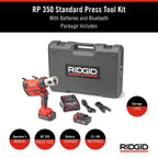 RIDGID 67063 RP 350 ProPress Pressing Tool and Battery Kit with ProPress Tool, 18-Volt Battery, Charger, and Case