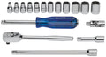 Williams MSM-17HFTB 17-Piece 1/4-Inch Drive Socket and Drive Tool Set with Toolbox