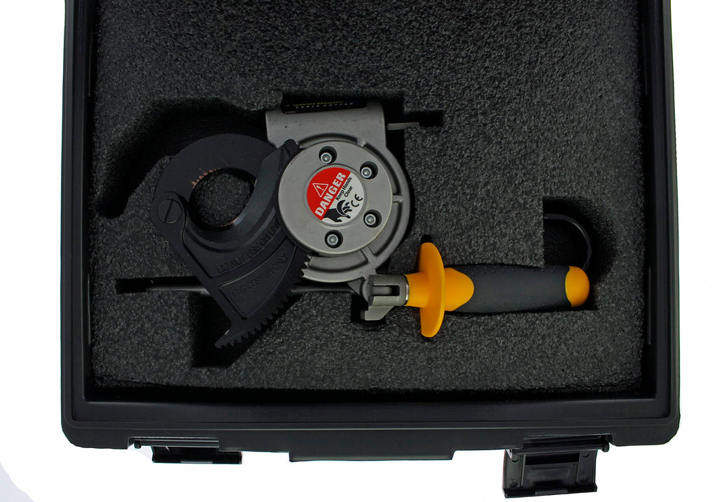 IDEAL Electrical 35-078 PowerBlade Drill-Powered Cable Cutter, Cuts 750 MCM Copper / 1000 MCM Aluminum, 1-1/2” Jaw, Fits 3/8” Drill, Heavy-Duty Electrician Wire Cutting Tool