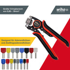 Wiha 45223 Crimpzange Aderendhülsen 0.08 up to 16mm², Red