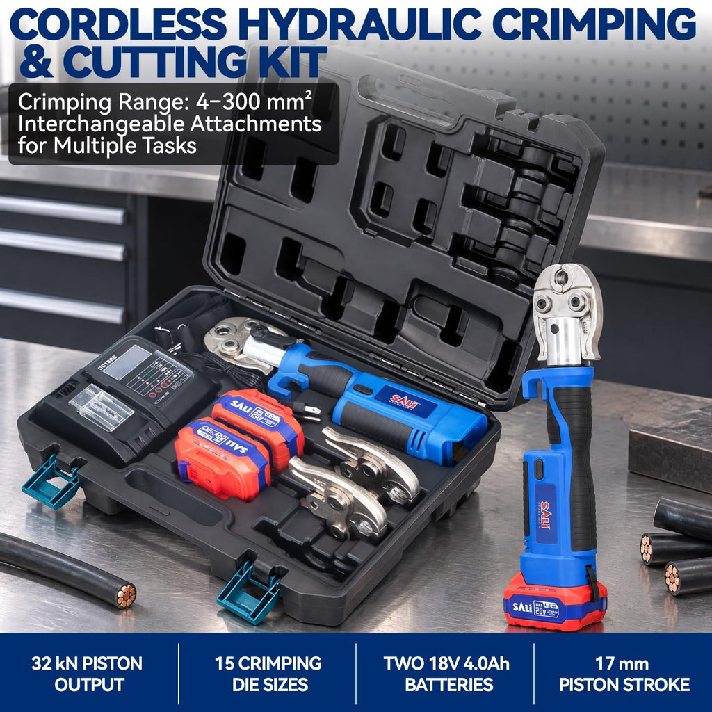 Propress Tool, 18V 4.0Ah Copper Pipe Crimping Tool with 32KN Output