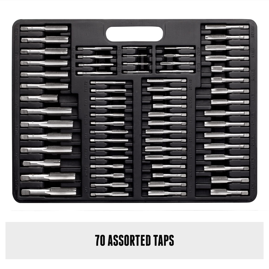 Metric & SAE 261 Piece HSS Drill Thread Repair Kit & 110 Piece Tap & Die Tool Set Bundle - THREAD261-110MM