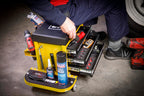 Sealey Mechanic's Utility Seat & Toolbox - Yellow - SCR18Y