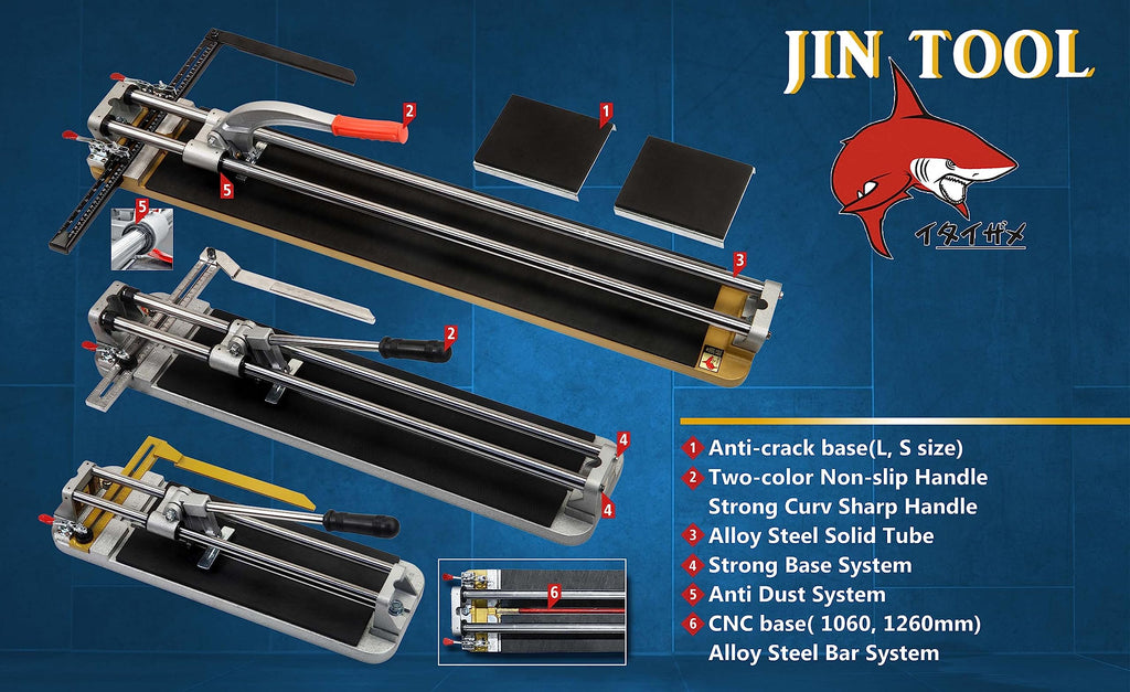 Professional Tile Cutter - 29" (755mm),Taiwan's Top 1 Pro Tile Cutter Brand,Strong Base, Precision Tungsten Carbide Cutting Wheel - Ideal for Porcelain Tiles in Precision Cutting Industry"