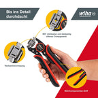 Wiha 45223 Crimpzange Aderendhülsen 0.08 up to 16mm², Red