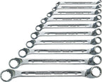 Stahwhile 96410407 Double Ended Ring Wrenches (Spanners) with Offset Heads, Made of Chrome Alloy Steel & Chrome Plated, Has Anti-Slip Drive, Suitable in Confined Spaces, Set of 10 (Metric) Wrenches