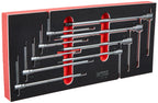 KS Tools 713.5018 9 Module Allen Key Set with T-Handle