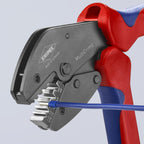 Knipex Tools 97 33 01 MultiCrimp Pliers and Quick Changer Magazine with 3-Interchangeable Crimping Dies