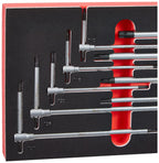 KS Tools 713.5018 9 Module Allen Key Set with T-Handle