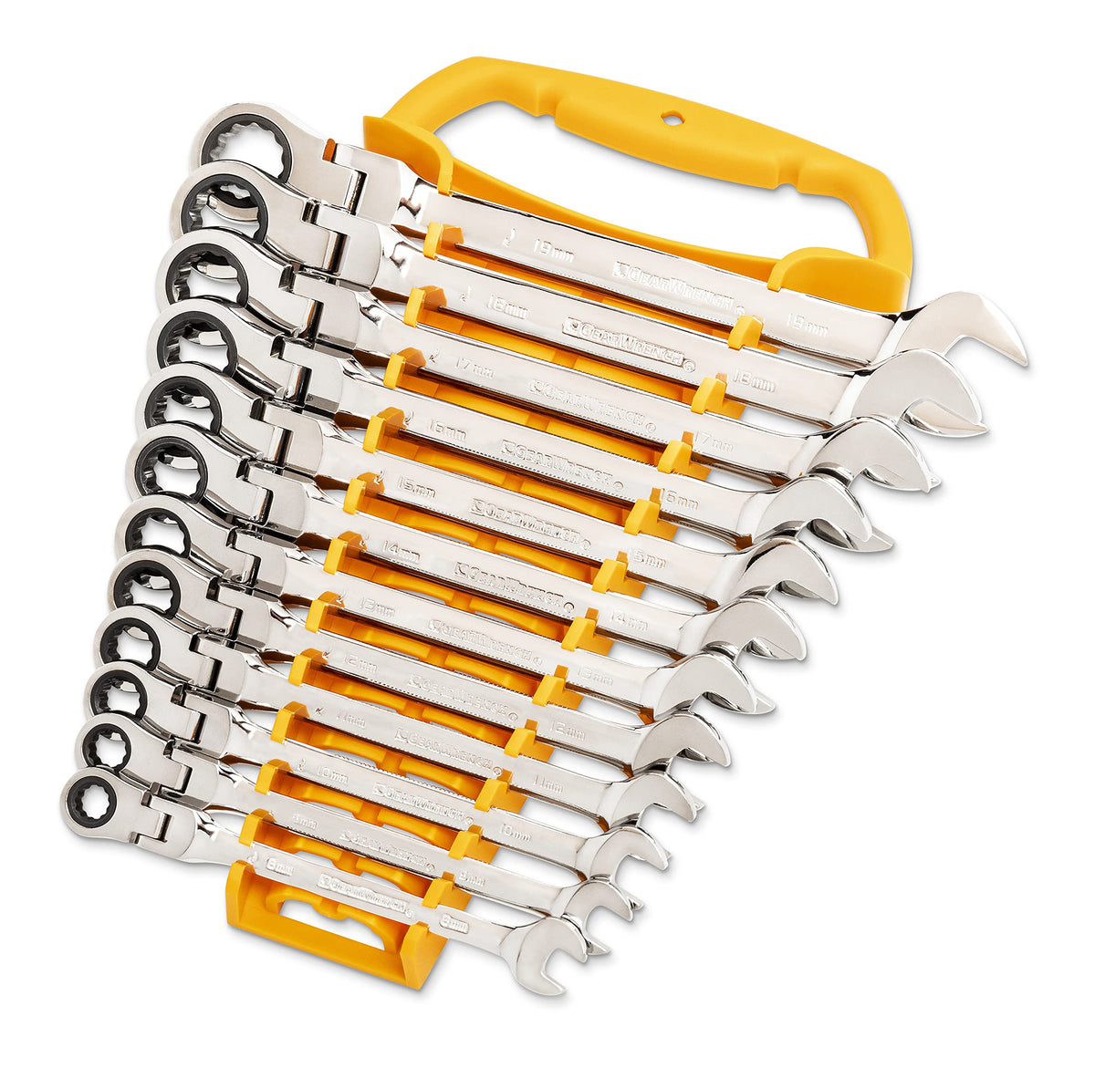 GEARWRENCH 25-Pc. Flex Combination Ratcheting Wrench Set, SAE/MM - 86730 (Pack of 2)