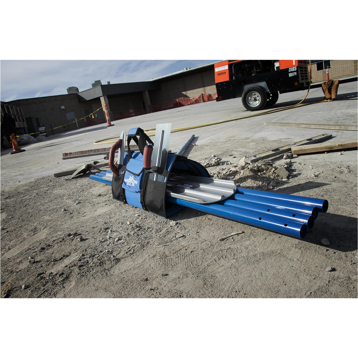MARSHALLTOWN Concrete Finshers Bull Float Kit, Round End, 1 3/4 Inch MARSHALLTOWN Handles, RotaLeveler, Made In The USA, BFKIT1