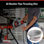 RIDGID Pipe Tools Bundle with Portable Pipe Vise, Premium Cutting Oil and Oiler
